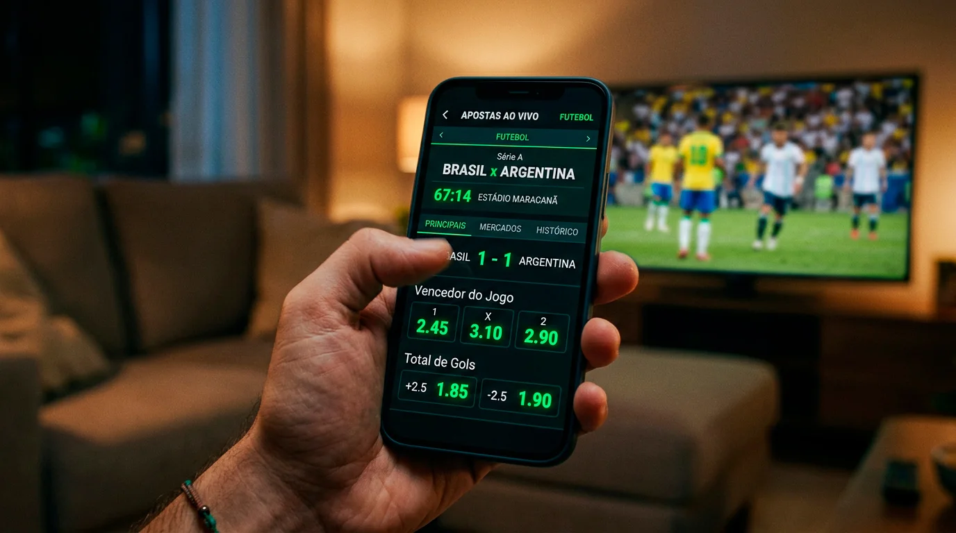 Apostas desportivas em Portugal pelo telemóvel — mais de 75% das apostas são feitas via smartphone em 2025